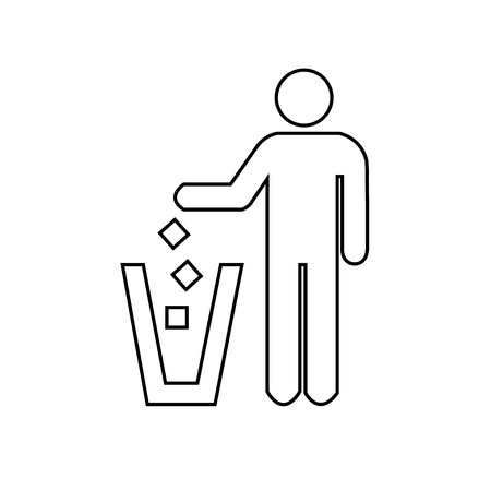 litter iconのイラスト素材