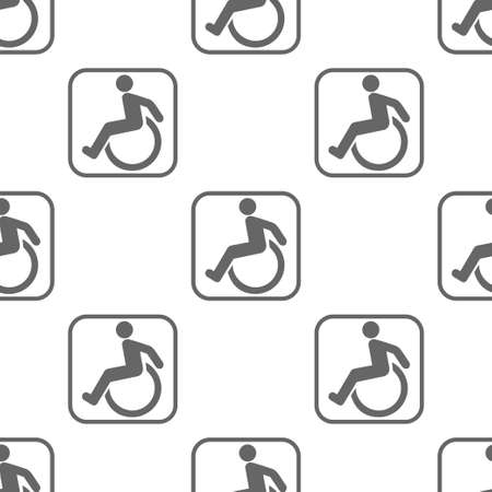 seamless pattern with disabledのイラスト素材