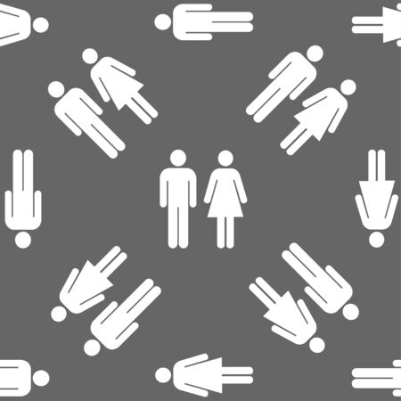 seamless pattern with toilet signのイラスト素材