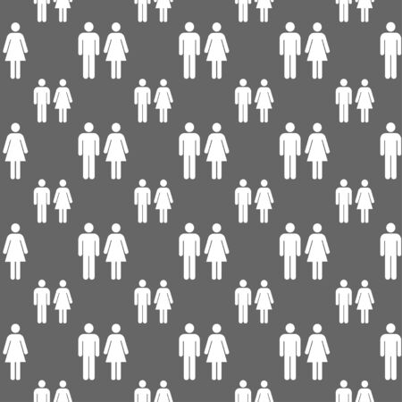 seamless pattern with toilet signのイラスト素材