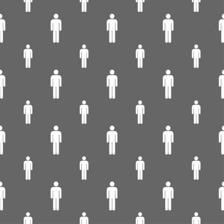 seamless pattern with male toilet signのイラスト素材