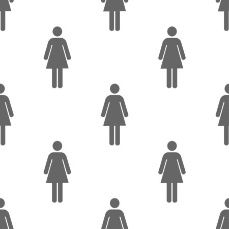 seamless pattern with female toilet signのイラスト素材