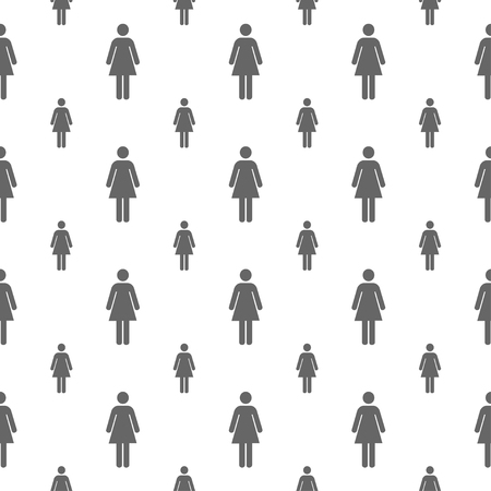 seamless pattern with female toilet signのイラスト素材