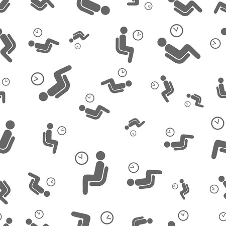 seamless pattern with waitingのイラスト素材