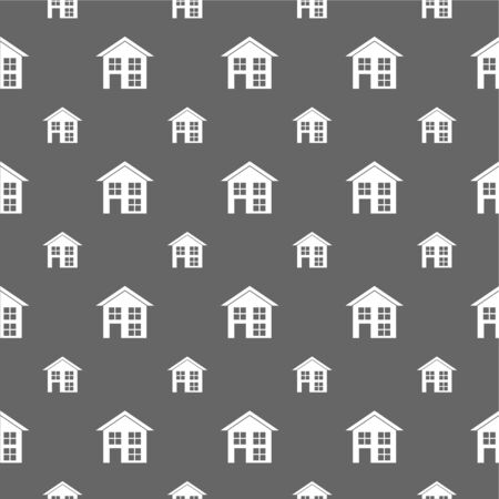 seamless pattern with buildingのイラスト素材