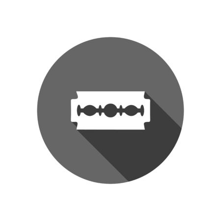 razor blade with long shadowのイラスト素材