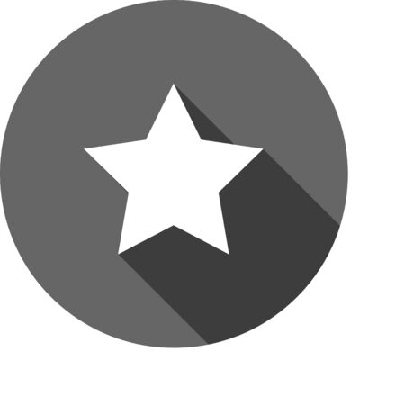 star with long shadowsのイラスト素材