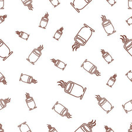 seamless pattern with coffee cupのイラスト素材