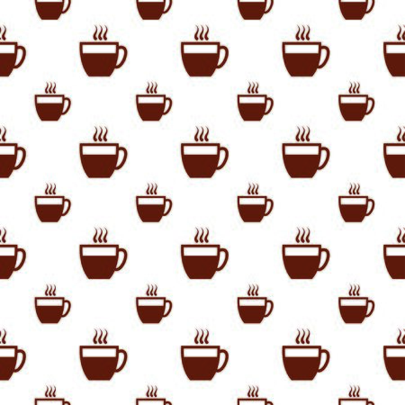 seamless pattern with coffee cupのイラスト素材