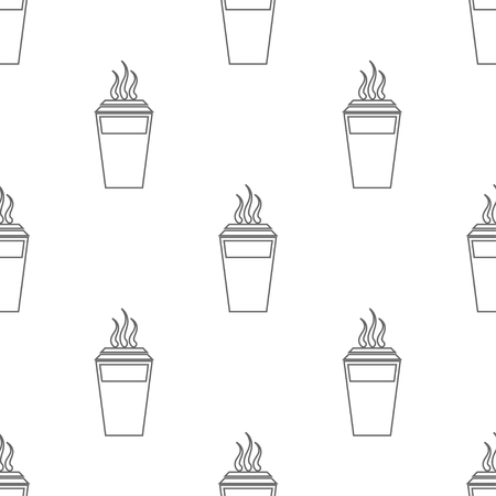 seamless pattern with coffee cupのイラスト素材