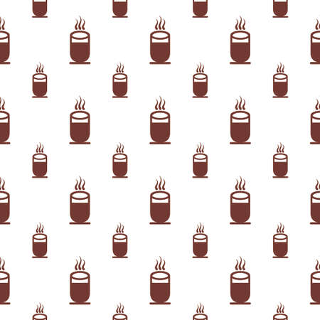 seamless pattern with coffee cupのイラスト素材