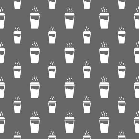 seamless pattern with coffee cupのイラスト素材