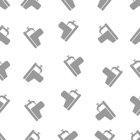 seamless pattern with faucet and sinkのイラスト素材