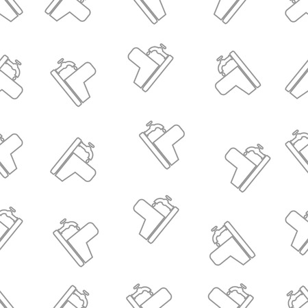 seamless pattern with faucet and sinkのイラスト素材