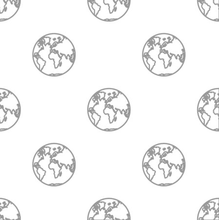 seamless pattern with Globeのイラスト素材