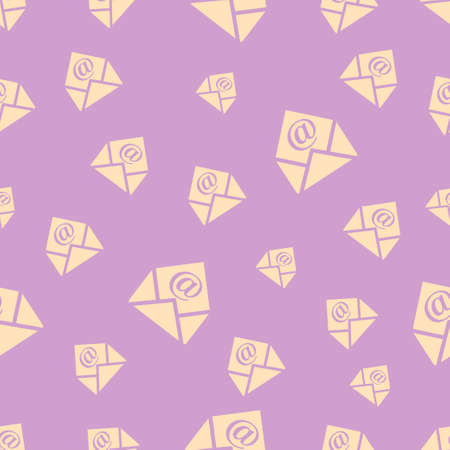 seamless pattern with mailのイラスト素材