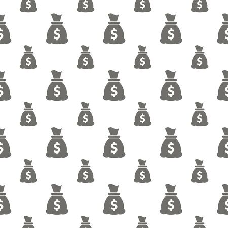 seamless pattern with Money bag iconのイラスト素材