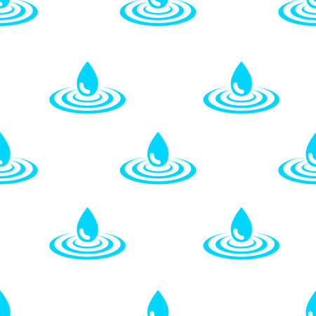 seamless pattern with water dropのイラスト素材