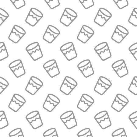 seamless pattern with glass with waterのイラスト素材