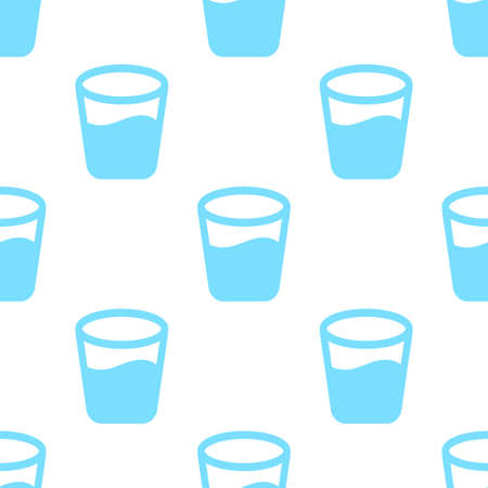 seamless pattern with glass with waterのイラスト素材