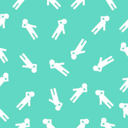 seamless pattern with character human