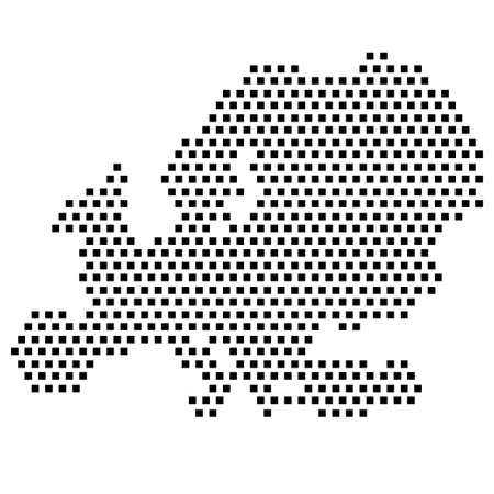 map of Europe,dotのイラスト素材