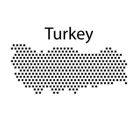 map of Turkey,dotのイラスト素材
