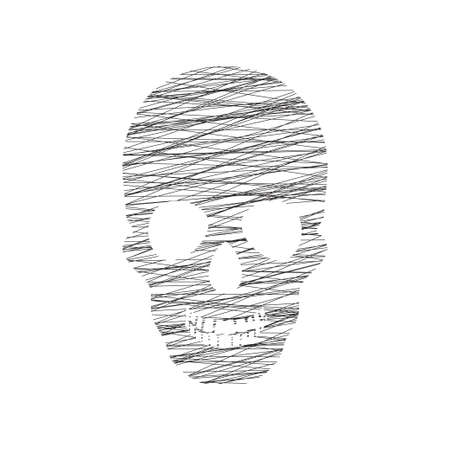 Human skullのイラスト素材