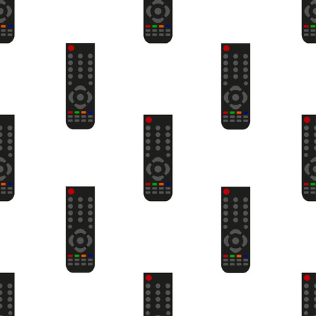 seamless pattern with Remote control for TV or mediaのイラスト素材