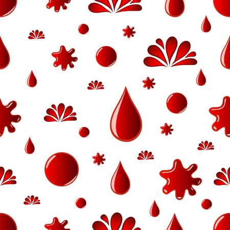 seamless pattern with bloodのイラスト素材