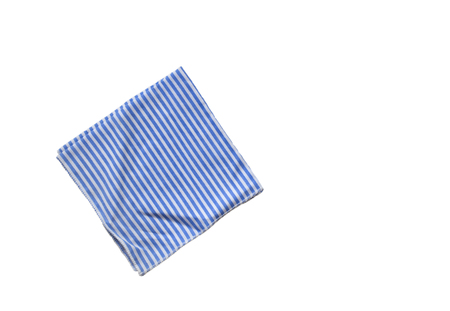 One handkerchief isolated on white backgroundの写真素材