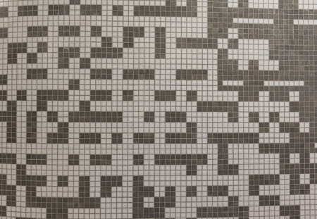 black and white Black Tone Ceramic Texture. Mosaic abstract wall use for background, monotone, gray blue toneの写真素材