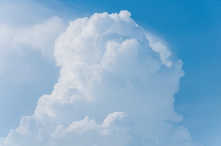 Sky with a big cloudの写真素材