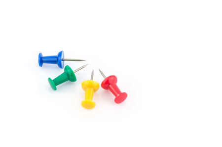 colorful pin isolated on whie