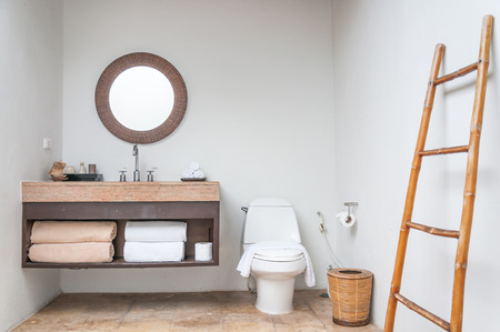 Natural style bathroomの写真素材