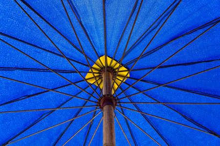 blue umbrellaの写真素材