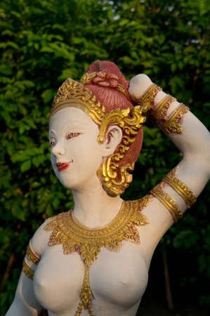 thai traditional lady statueの写真素材