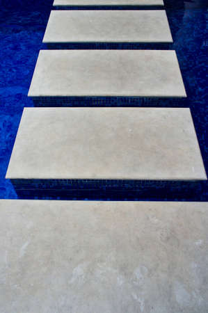 footstep over the pool