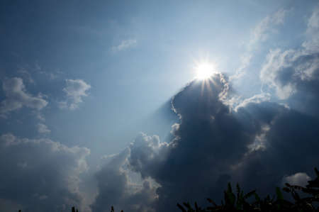 sunlight after stormの写真素材