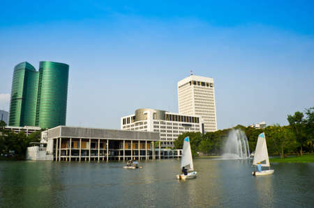 park in bangkokの写真素材