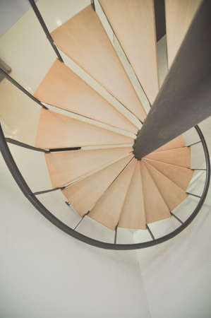 top view of staircase in the house