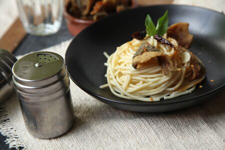Spaghetti Italian dish for dinnerの写真素材
