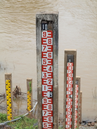 the Water level  measure instrumentの写真素材