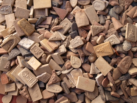 Small Buddha use as amuletの写真素材