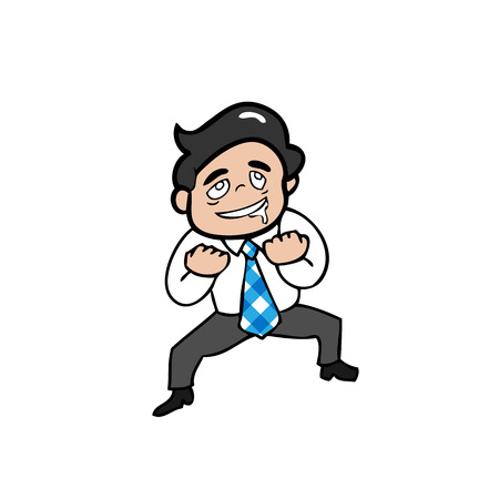 Businessman stun in day dream のイラスト素材