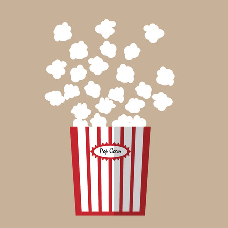 Popcorn snack for movie vectorのイラスト素材