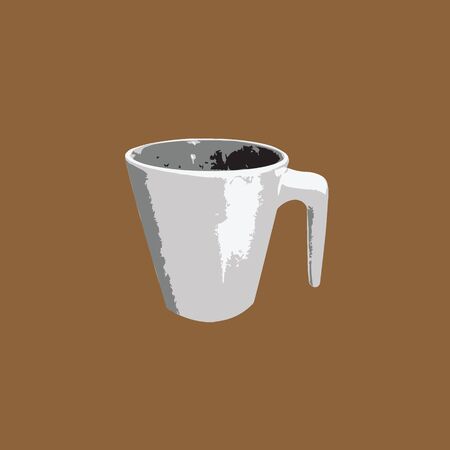 Drink coffee mug graphic printのイラスト素材
