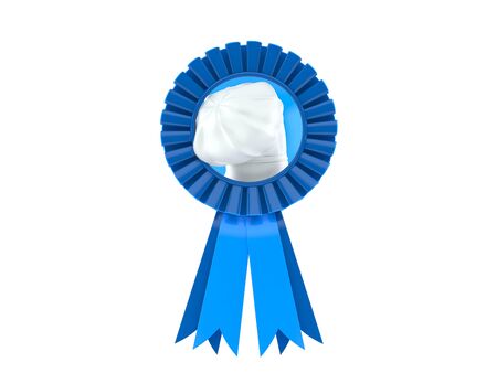 Culinary award isolated on white background