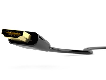 HDMI cable isolated on white background