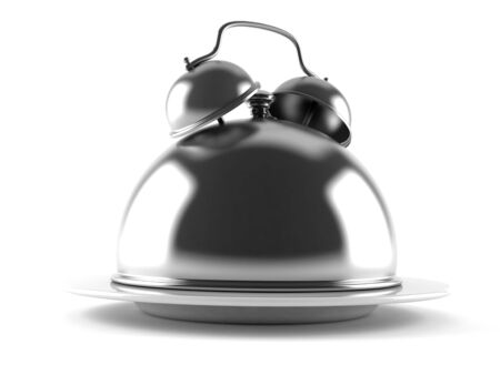 Meal alert concept isolated on white backgroundの写真素材